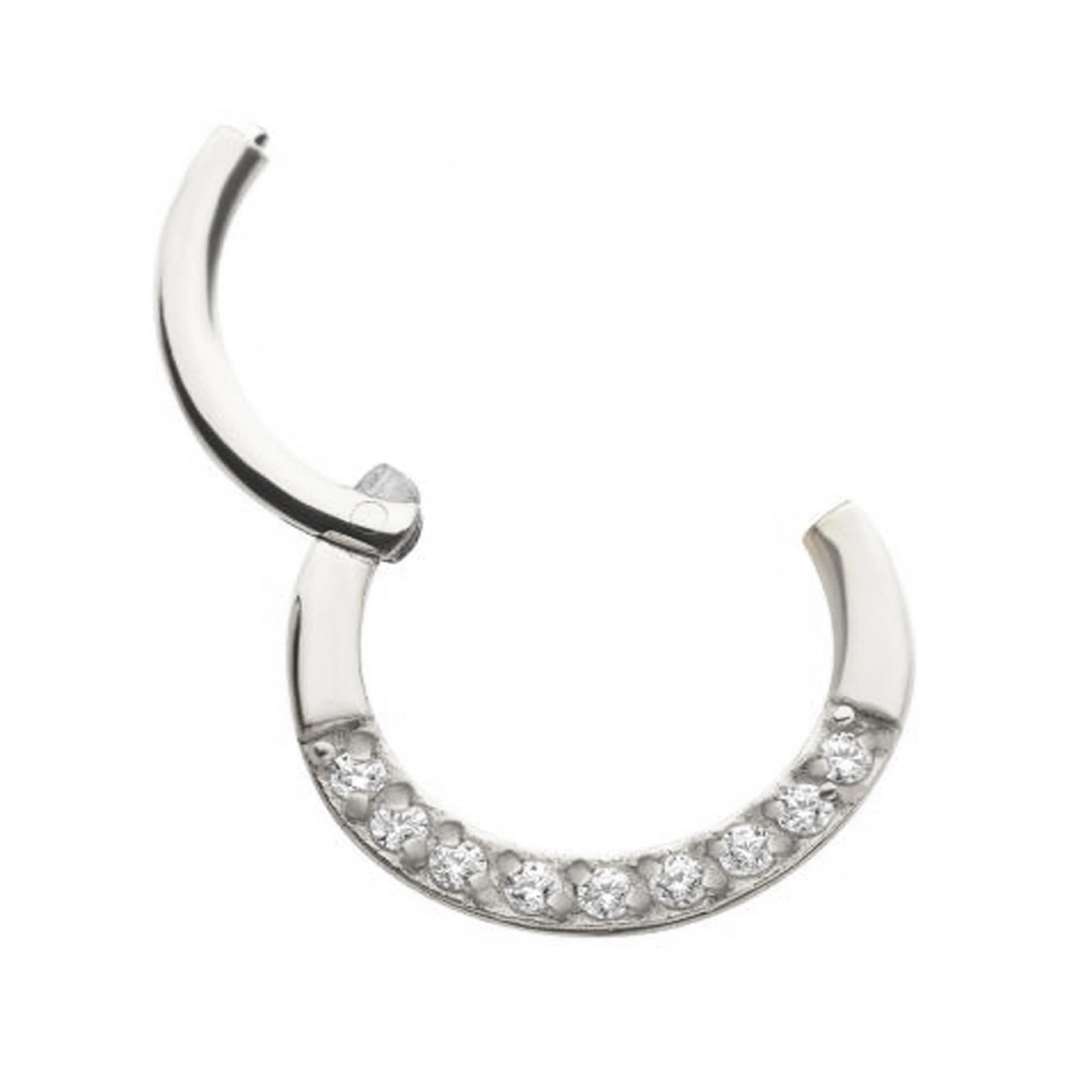 Tenfold CZ Hinged Segment Ring - Image 2