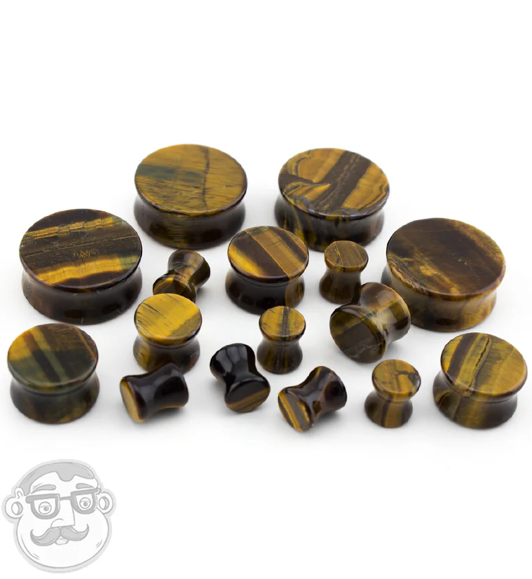 Tiger Eye Double Flare Plugs - Image 7