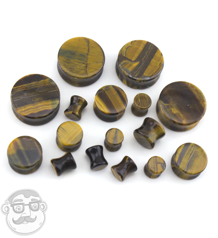 Tiger Eye Double Flare Plugs - Image 8
