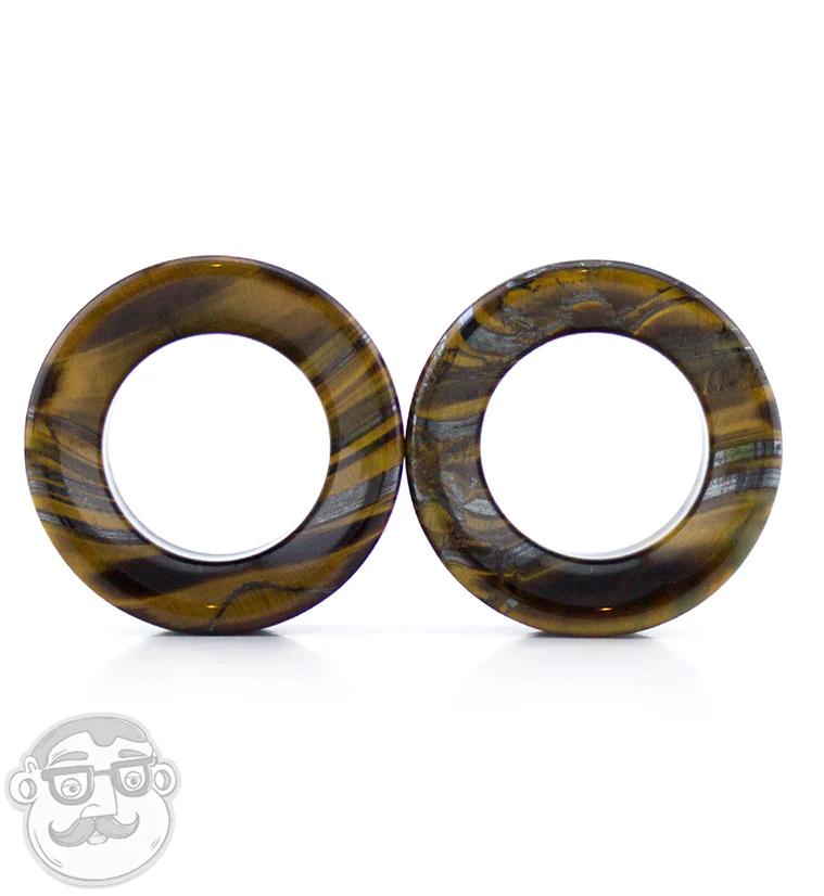 Tiger Eye Double Flare Tunnels - Image 7
