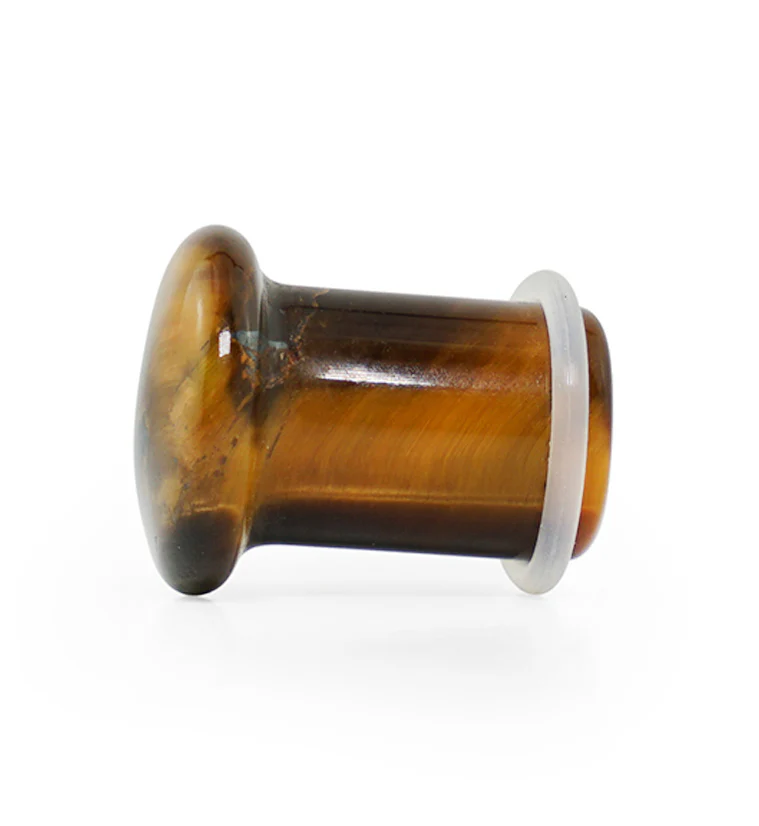Tiger Eye Stone Plugs - Single Flare - Image 3