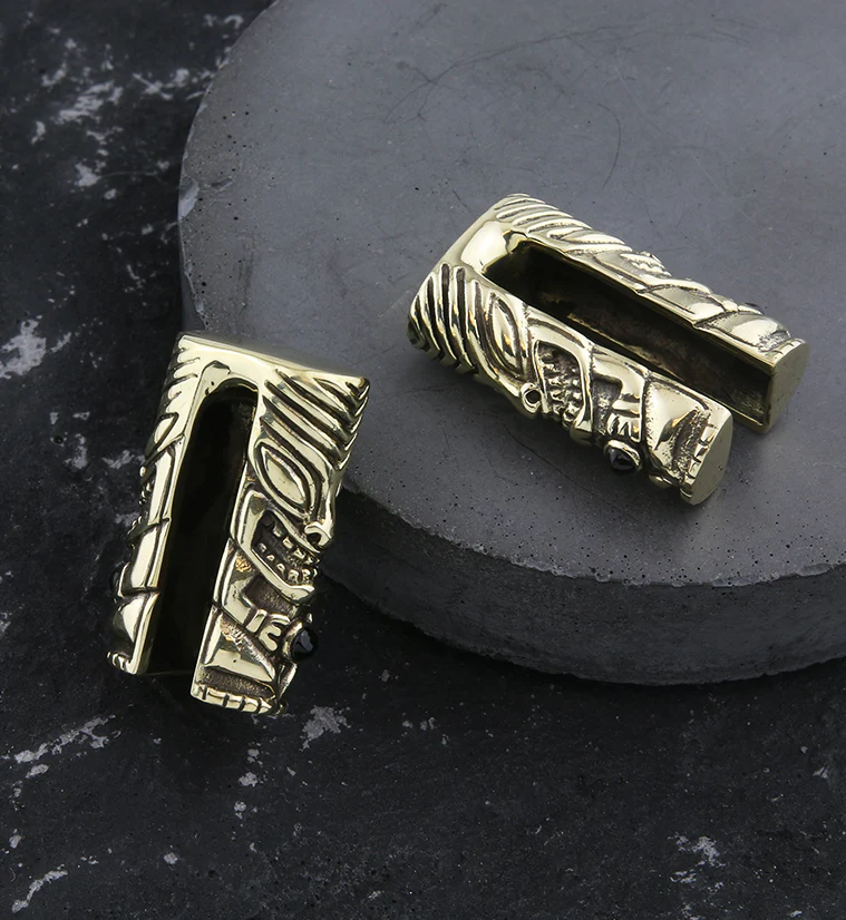 Tiki Brass Ear Weights - Image 2