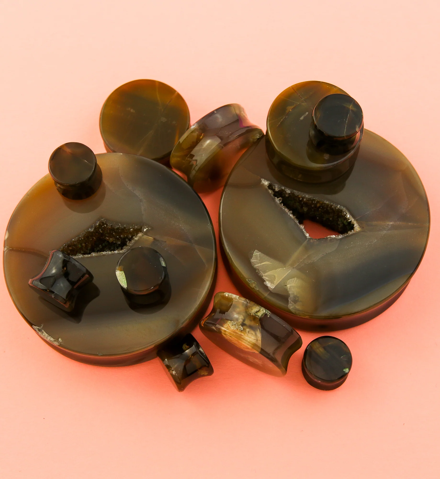 Timor Agate Stone Plugs - Image 2