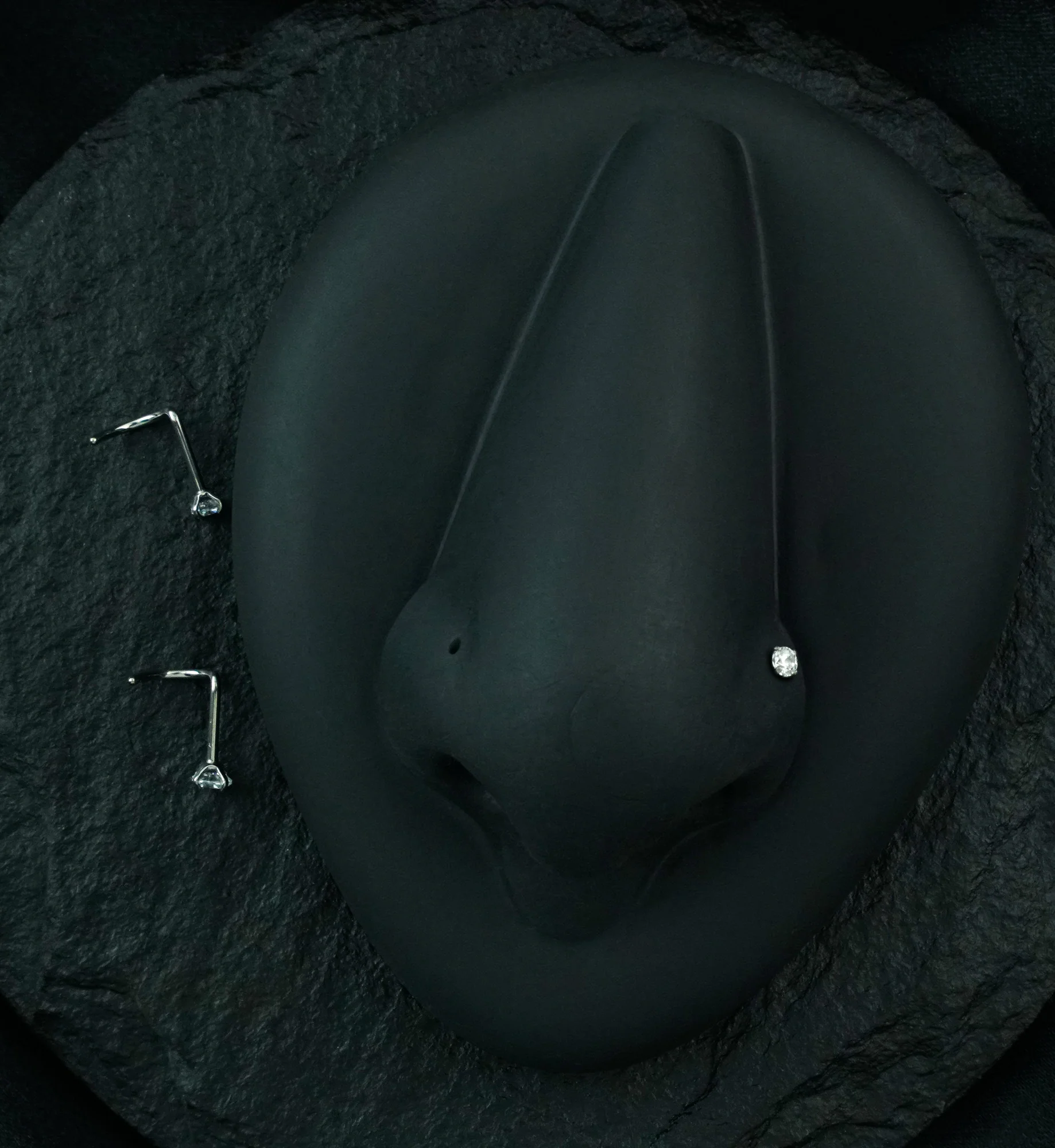Titanium CZ Nose Screw - Image 2