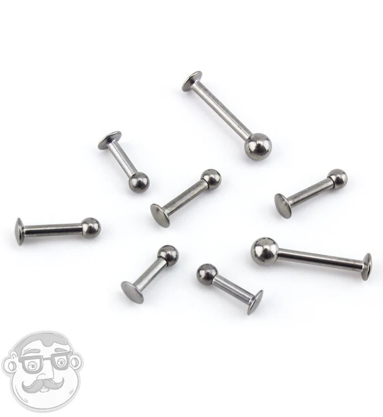 Titanium Flatback Labret Stud - Image 4