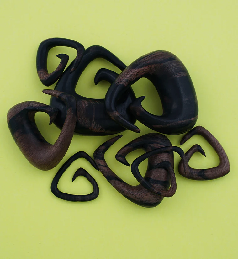 Tri Point Areng Wooden Spiral Hangers - Image 2