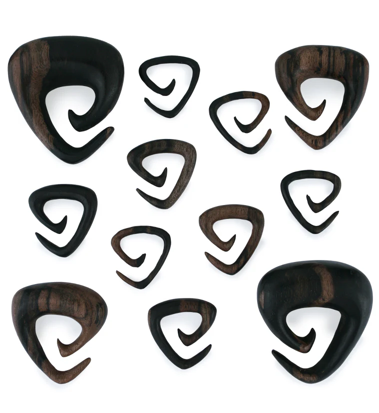 Tri Point Areng Wooden Spiral Hangers - Image 3