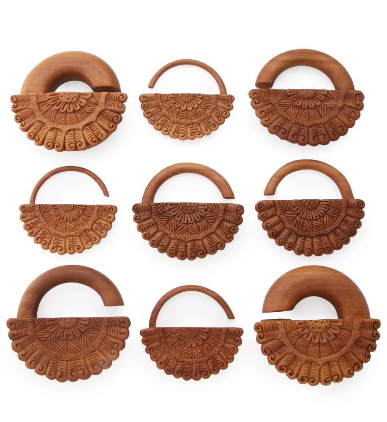 Floret Fan Saba Wood Hangers - Image 3