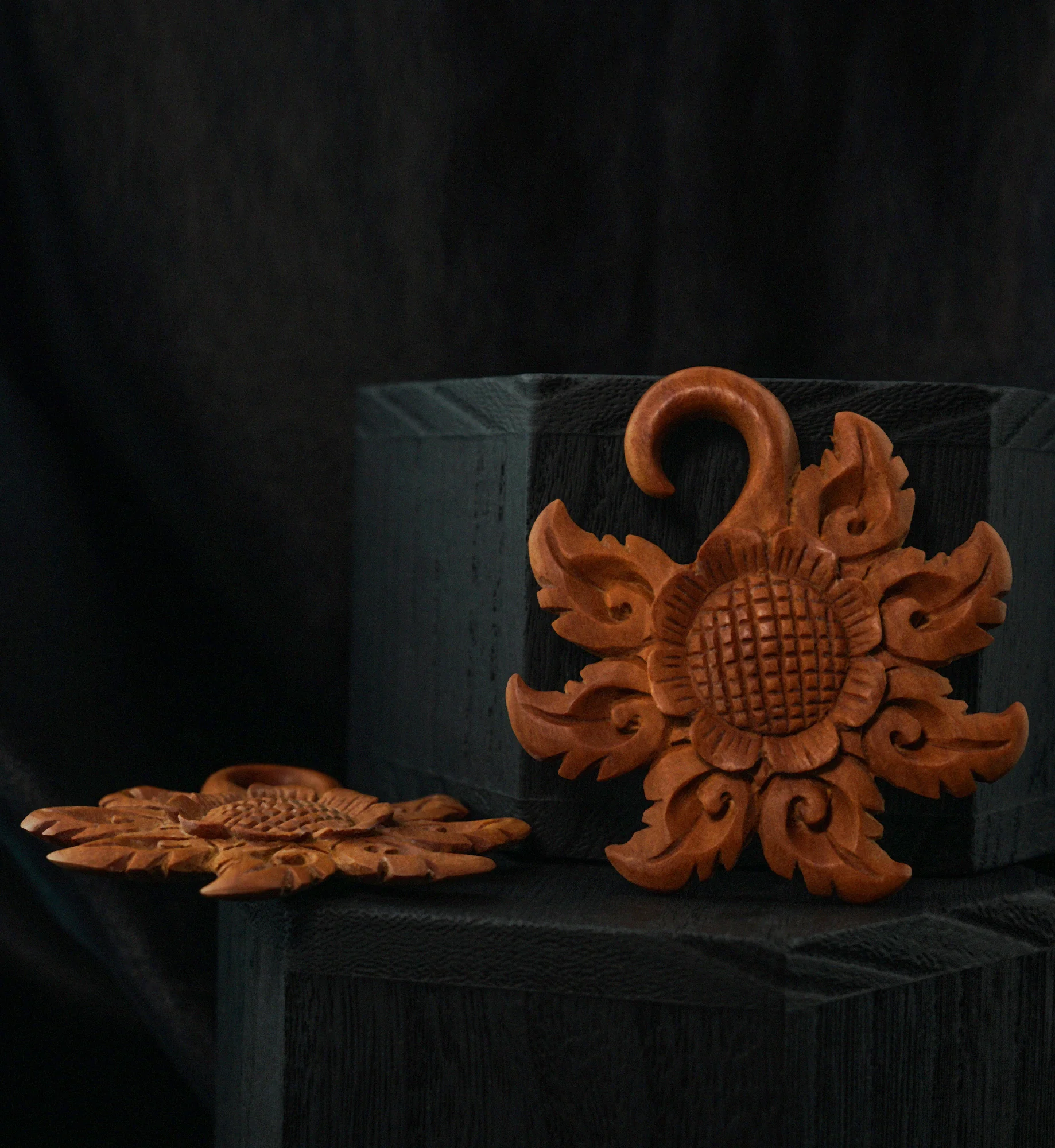 Tribal Flower Wooden Hangers - Image 2