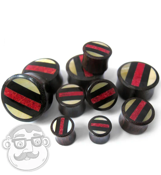Triple Inlay Sono Wood Plugs - Image 3