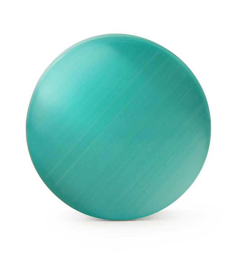 Turquoise Cat's Eye Glass Plugs - Image 4