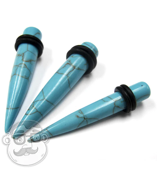 Howlite Turquoise Stone Taper - Image 3