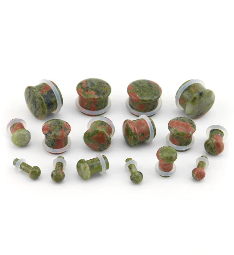 Unakite Stone Plugs - Single Flare - Image 6