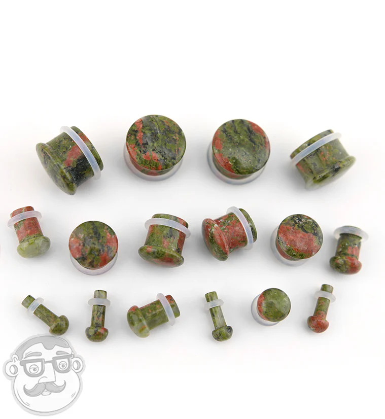 Unakite Stone Plugs - Single Flare - Image 7
