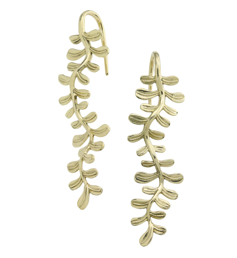Vine Leaf Brass Hangers
