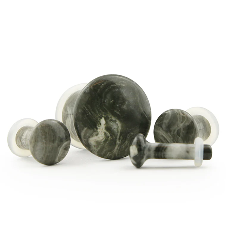 Wave Jasper Stone Plugs - Single Flare - Image 6