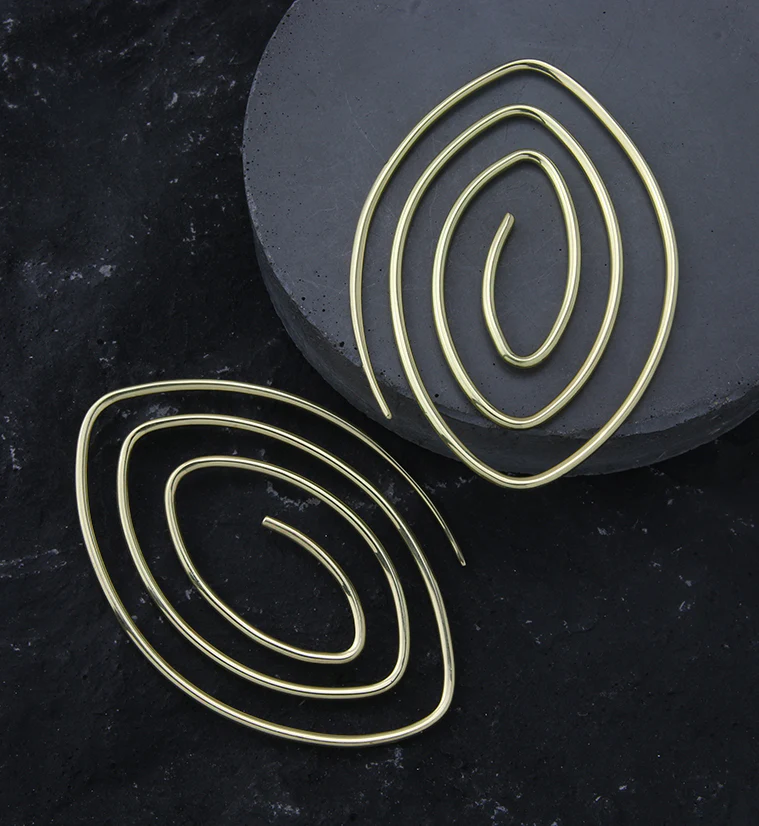 Whirl Brass Ear Weights / Hangers - Image 2