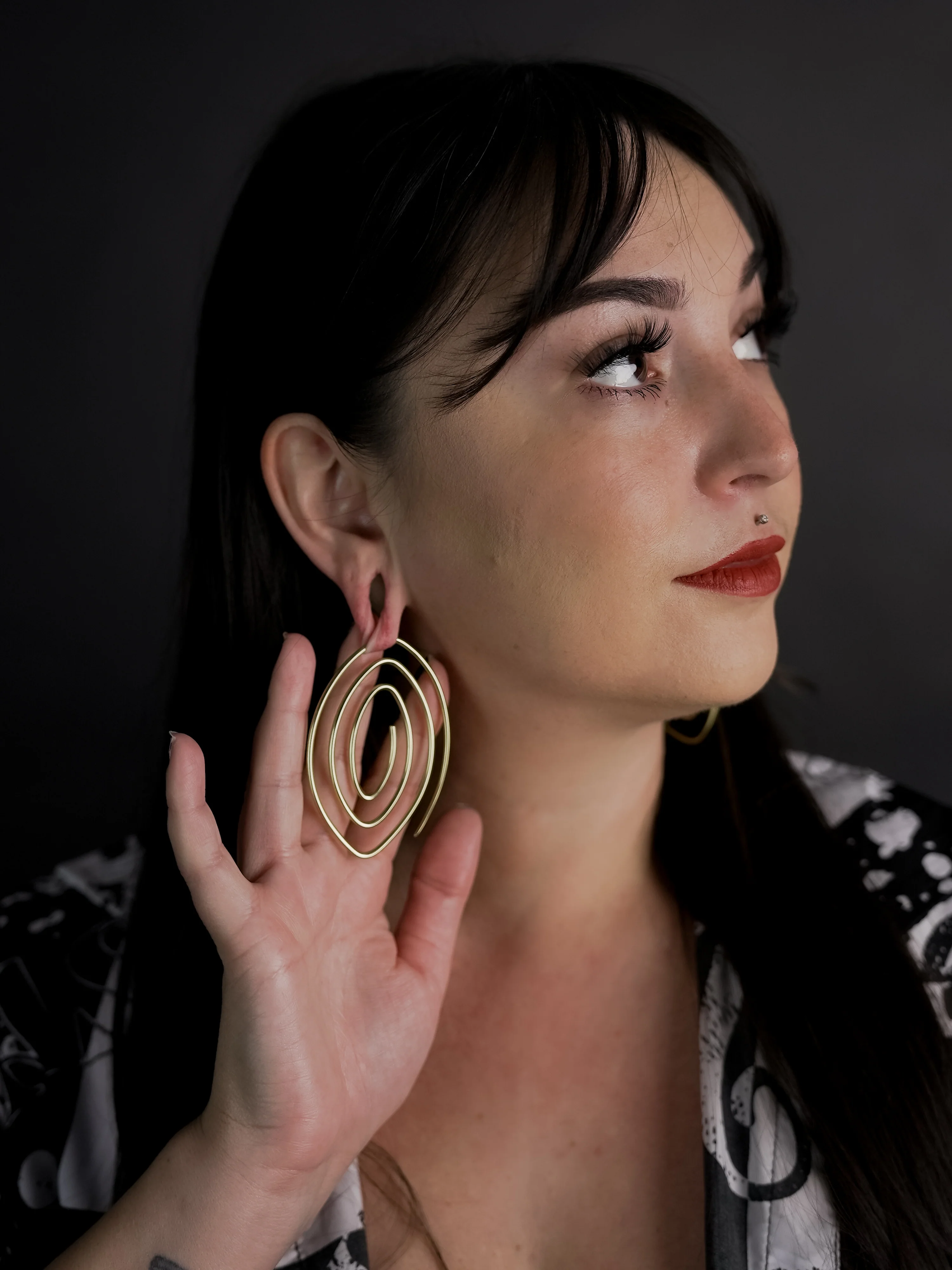 Whirl Brass Ear Weights / Hangers - Image 3
