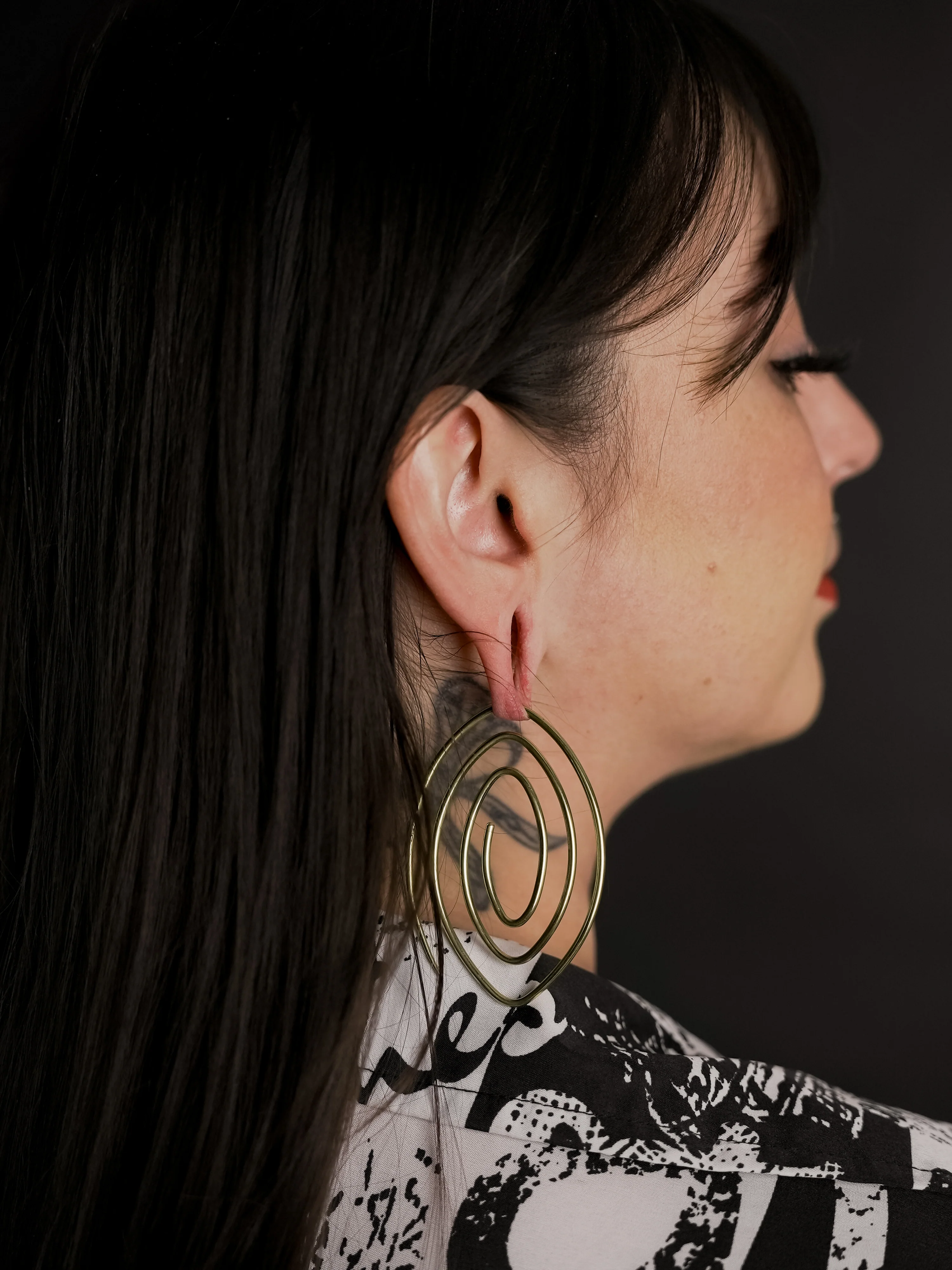Whirl Brass Ear Weights / Hangers - Image 4