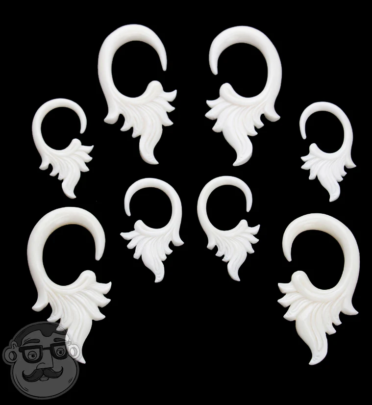 White Blossom Bone Hangers - Image 3