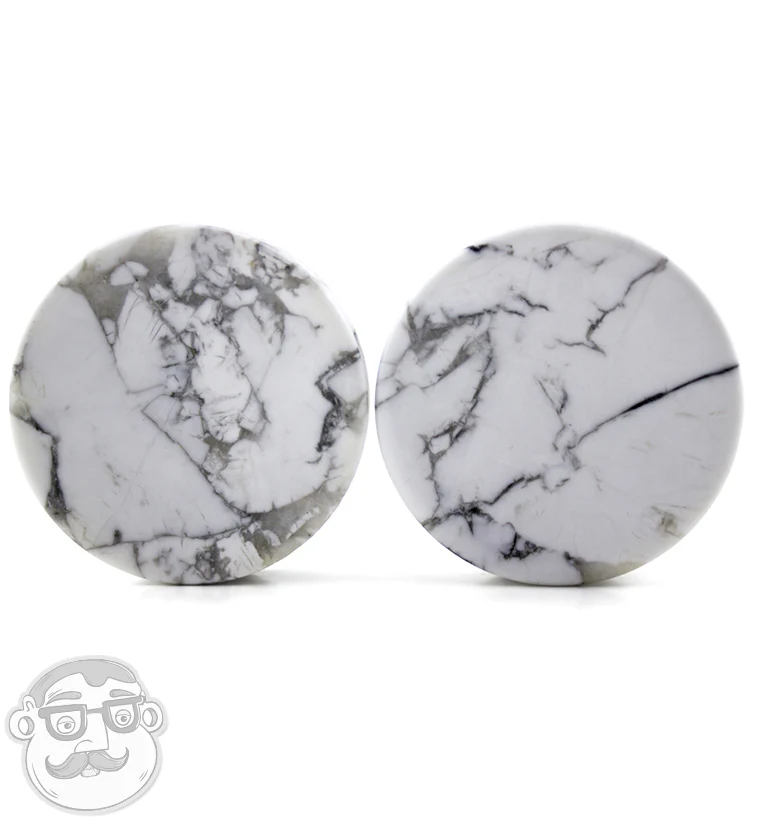 White Howlite Stone Plugs - Image 10