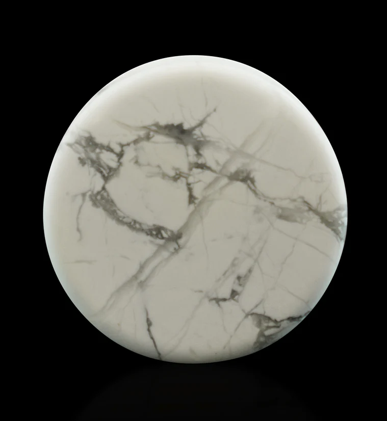 White Howlite Stone Plugs - Image 11
