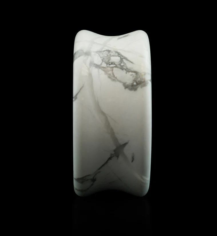 White Howlite Stone Plugs - Image 12