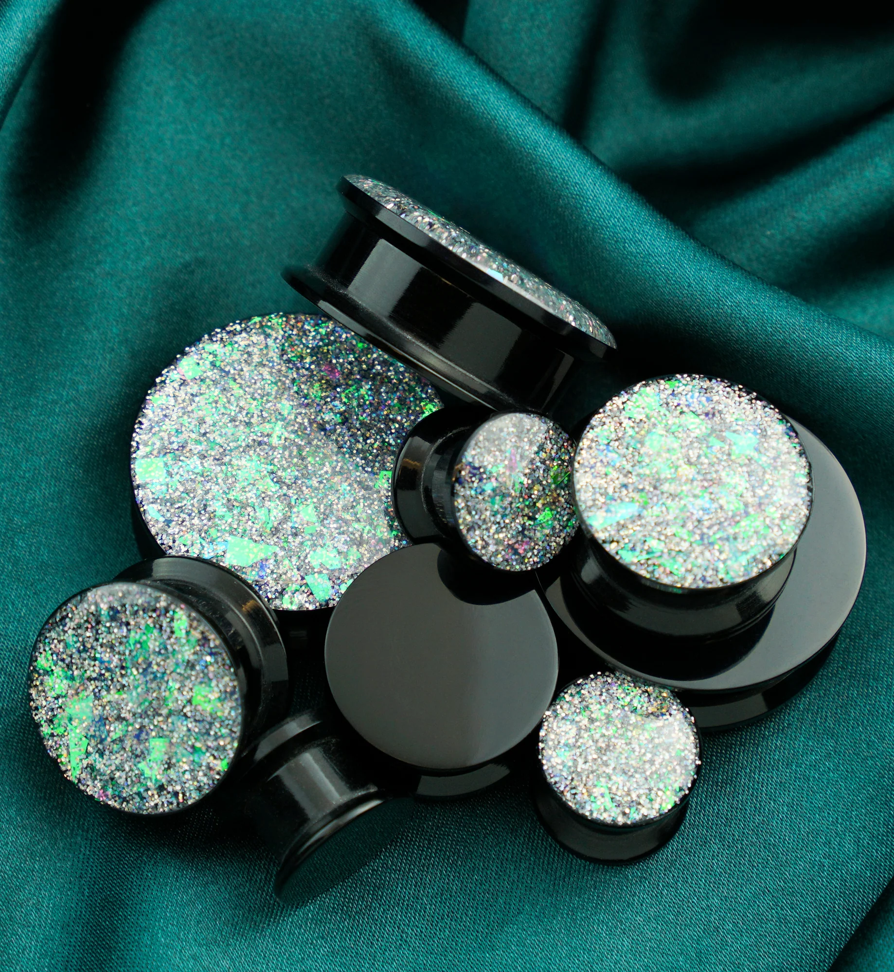 White Opal Shimmer Plugs - Image 2