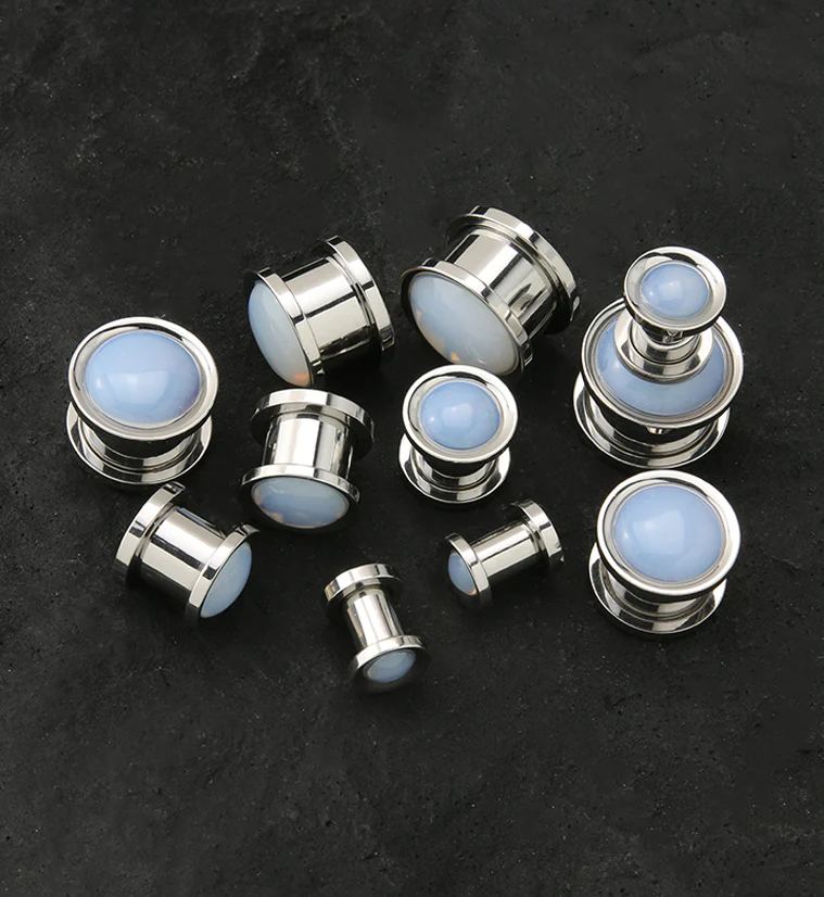 Opalite Stainless Steel Plugs - Image 3