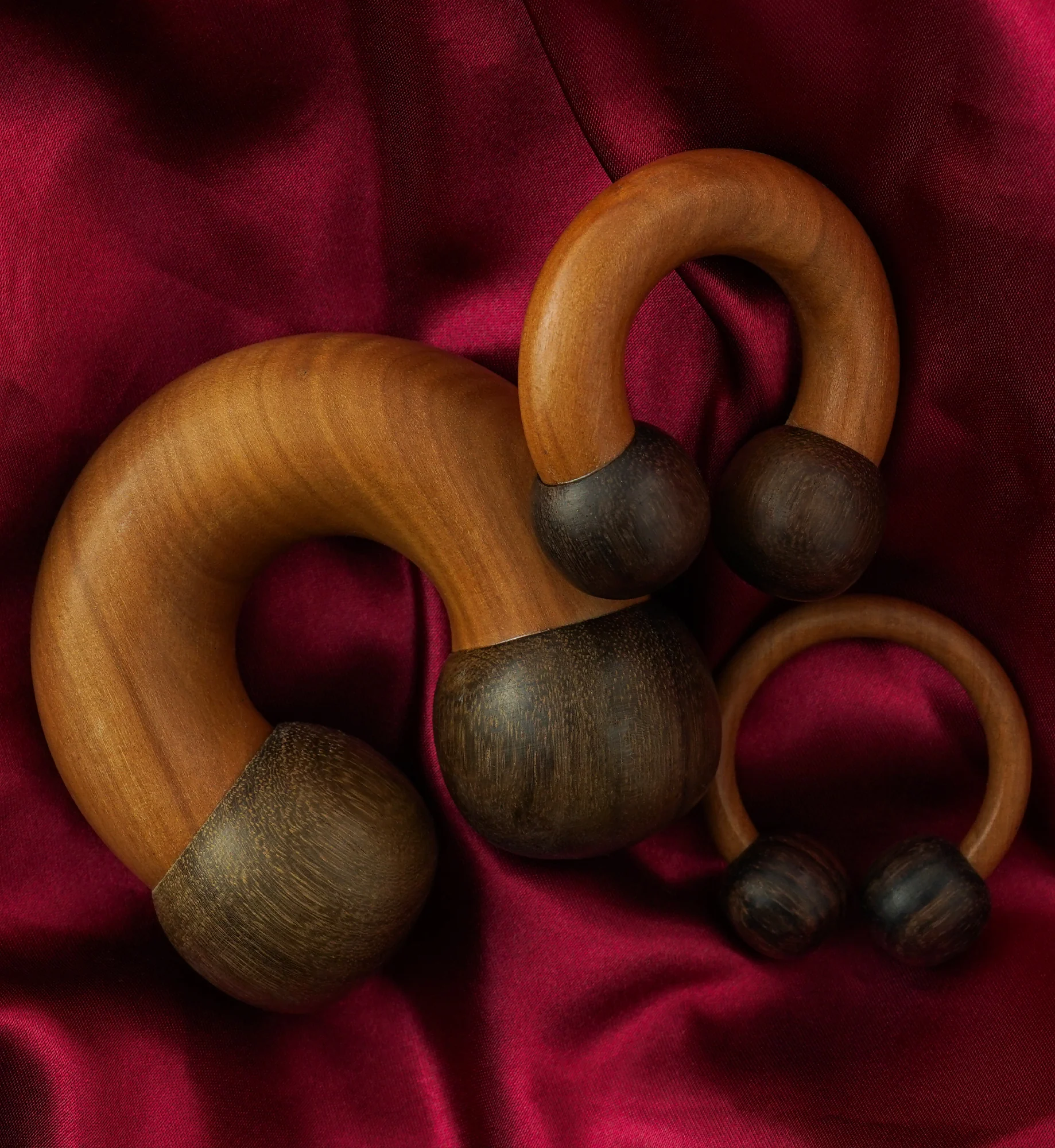 Wooden Circular Barbell Hoop Plugs - Image 3