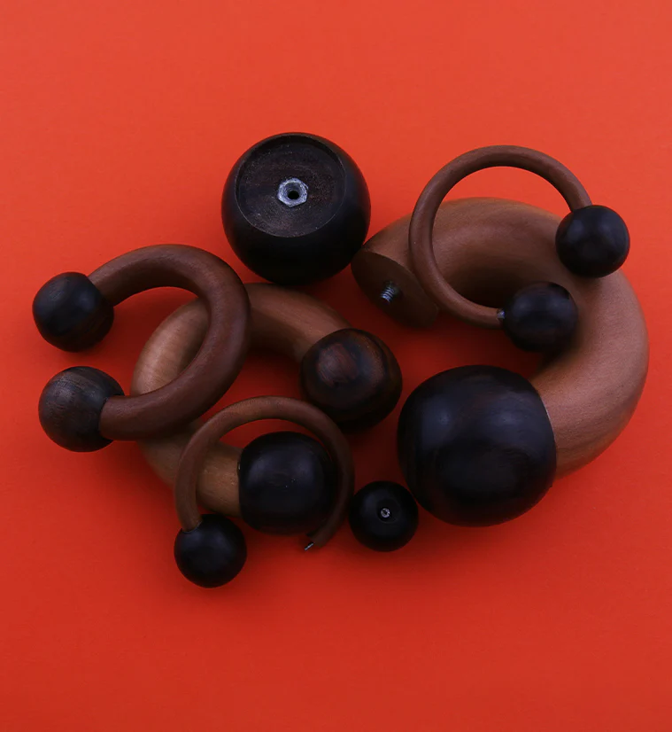 Wooden Circular Barbell Hoop Plugs - Image 7