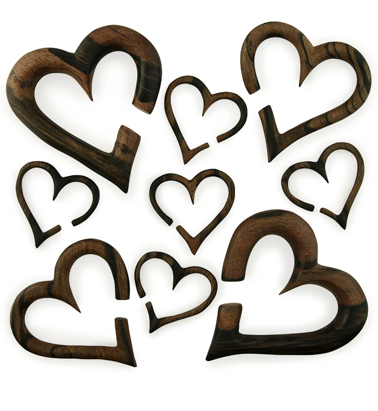 Wooden Heart Hanger Plugs - Image 3