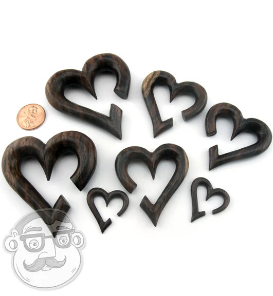 Wooden Heart Hanger Plugs - Image 9