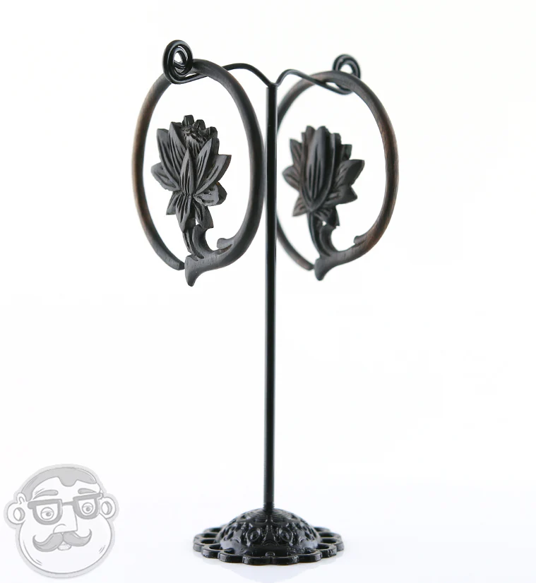 Wooden Water Lily Hoops - Image 6