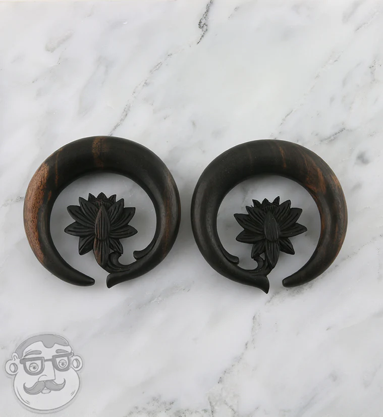 Wooden Water Lily Hoops - Image 7
