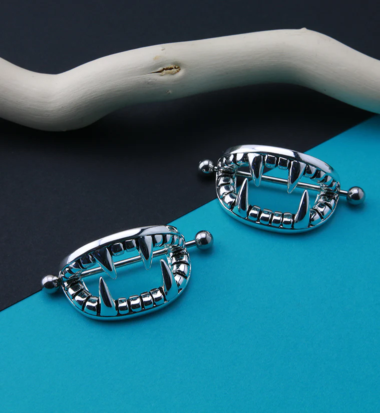 XL Fang Nipple Ring Shield - Image 2