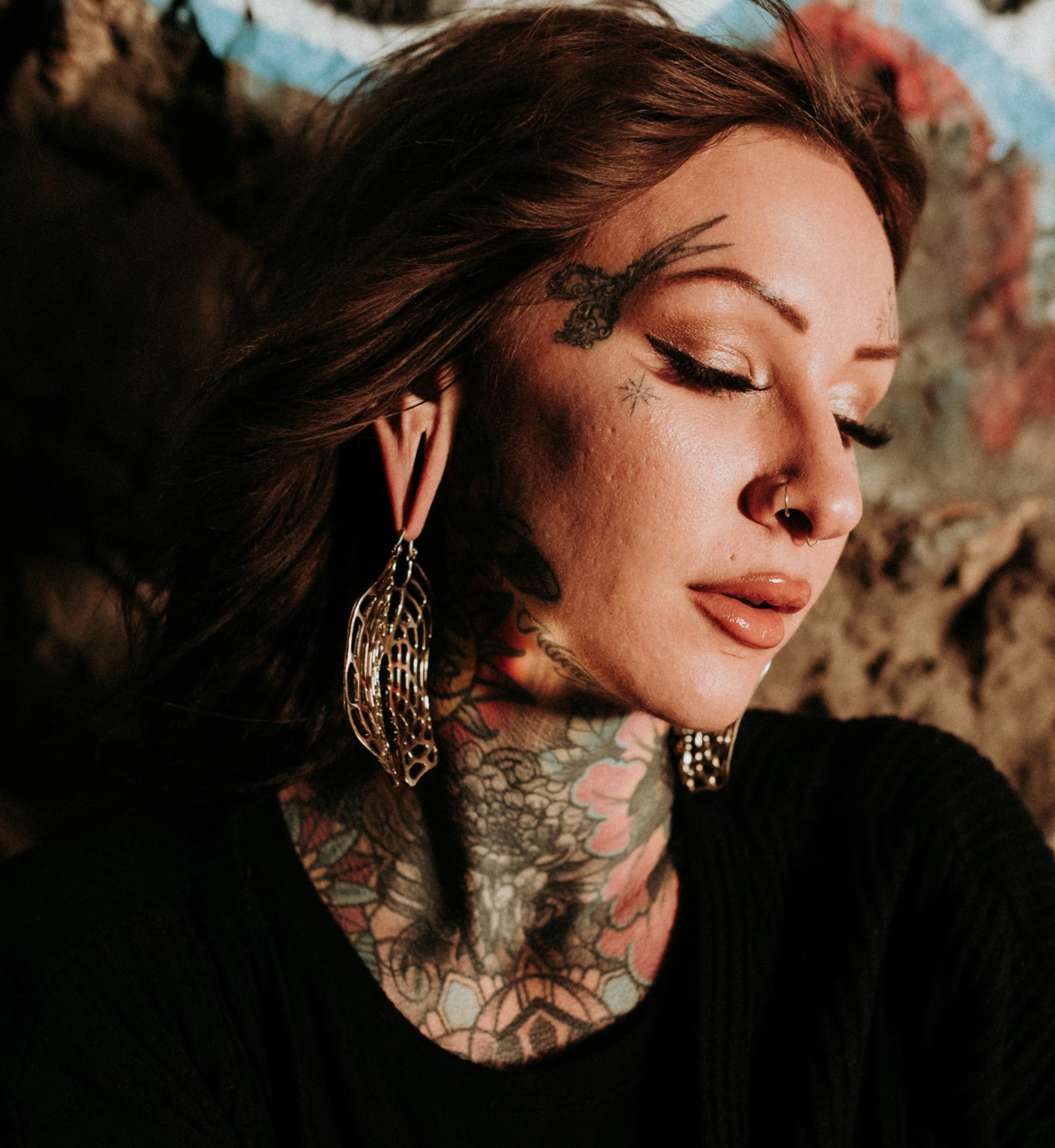 Xylem Geometric Brass Hangers / Earrings - Image 8