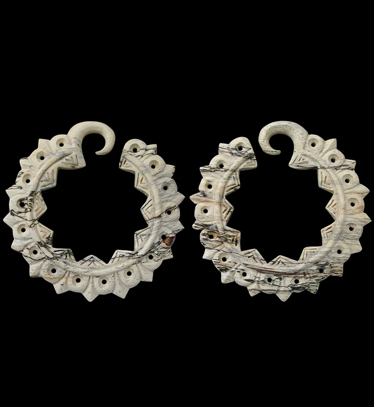 Zinnia Tamarind Wooden Ear Weights